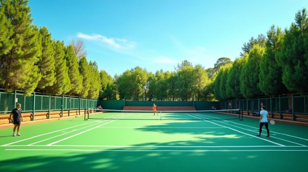 Créer un terrain de badminton en extérieur : contraintes et solutions